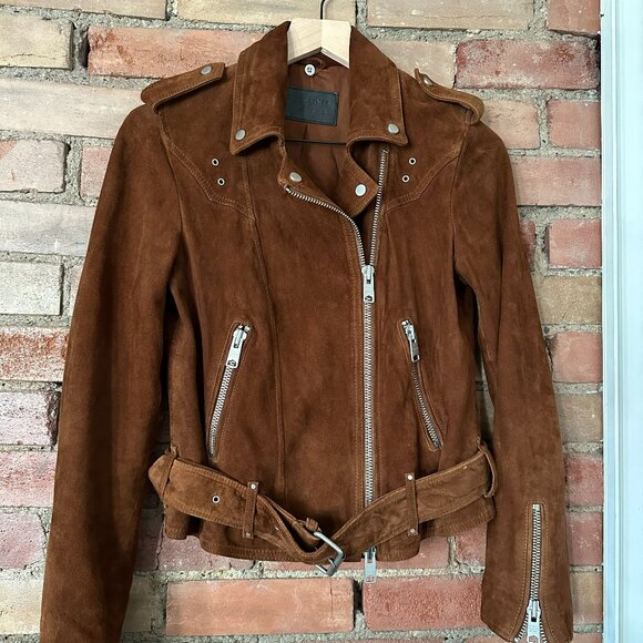 AllSaints Plait Western Biker Jacket — UK 10 / US 6 / EU 38 - Picture 1 of 5